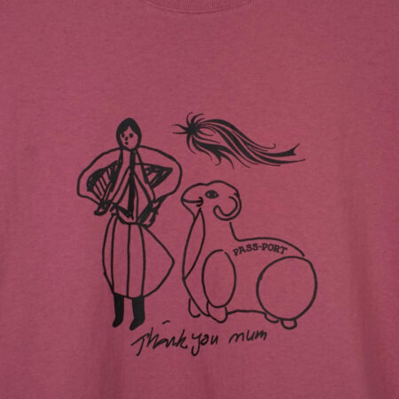 Pass~Port Thank You Mum T-Shirt Washed Berry Pass~Port Thank You Mum T-Shirt Washed Berry