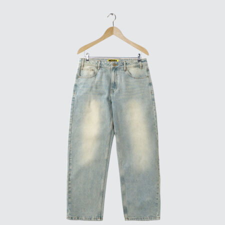 Butter Goods Ace Denim Jeans Distressed Light Blue Butter Goods Ace Denim Jeans Distressed Light Blue