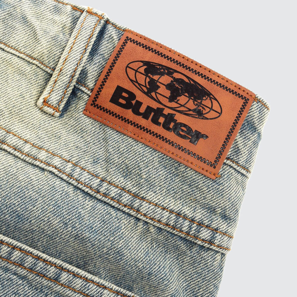 Butter Goods Ace Denim Jeans Distressed Light Blue