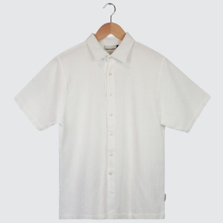 Cleptomanicx Lost Island Shirt White Cleptomanicx Lost Island Shirt White