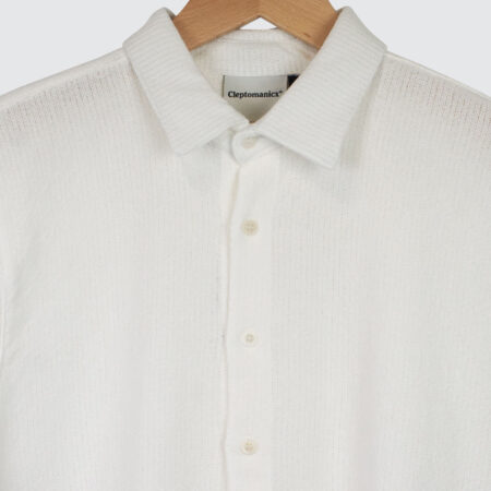 Cleptomanicx Lost Island Shirt White Cleptomanicx Lost Island Shirt White