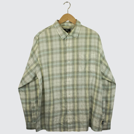 Stüssy Beach Plaid Shirt Off White