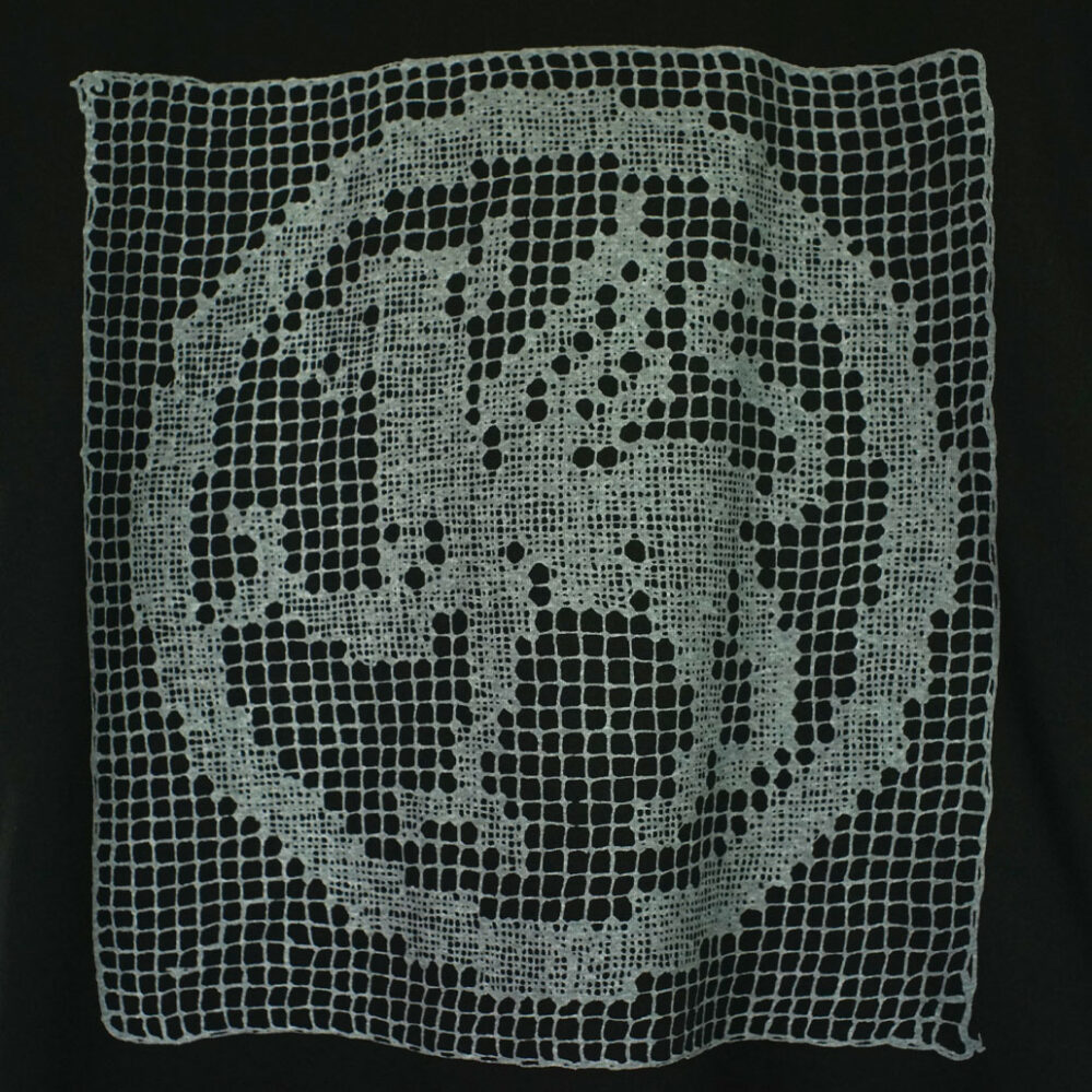 The Trilogy Tapes Filet Lace T-Shirt Black