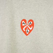 The Trilogy Tapes Heart Hoodie Heather Grey The Trilogy Tapes Heart Hoodie Heather Grey