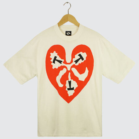 The Trilogy Tapes Heart T-Shirt White The Trilogy Tapes Heart T-Shirt White