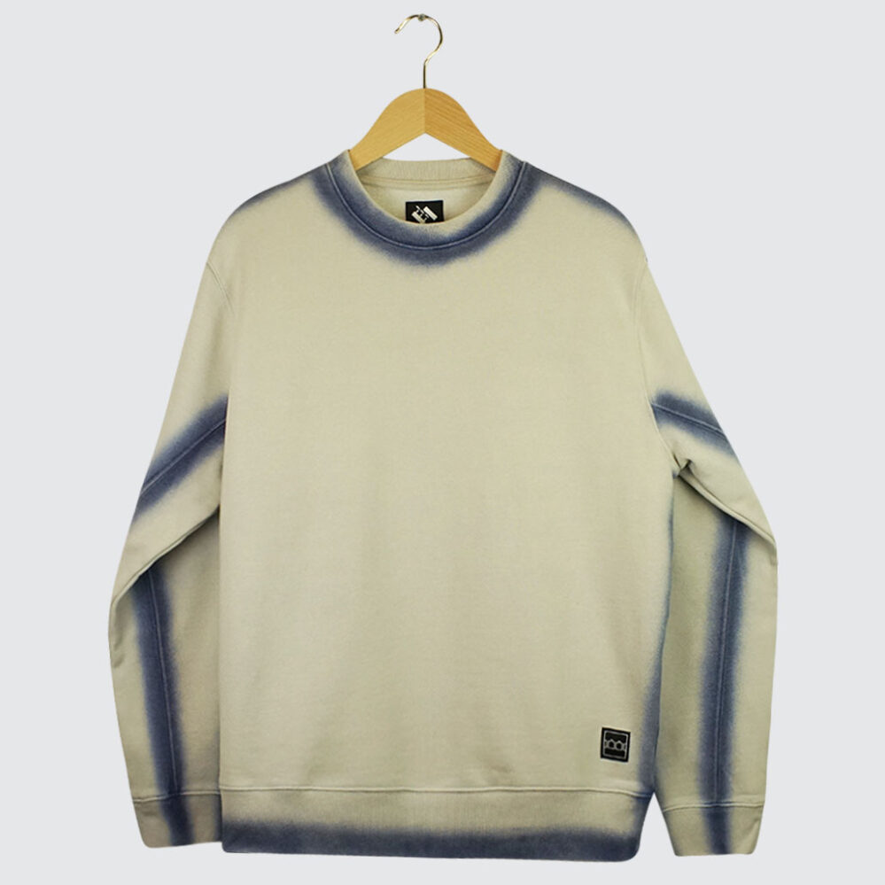 The Trilogy Tapes Overdyed Crewneck Grey/Blue