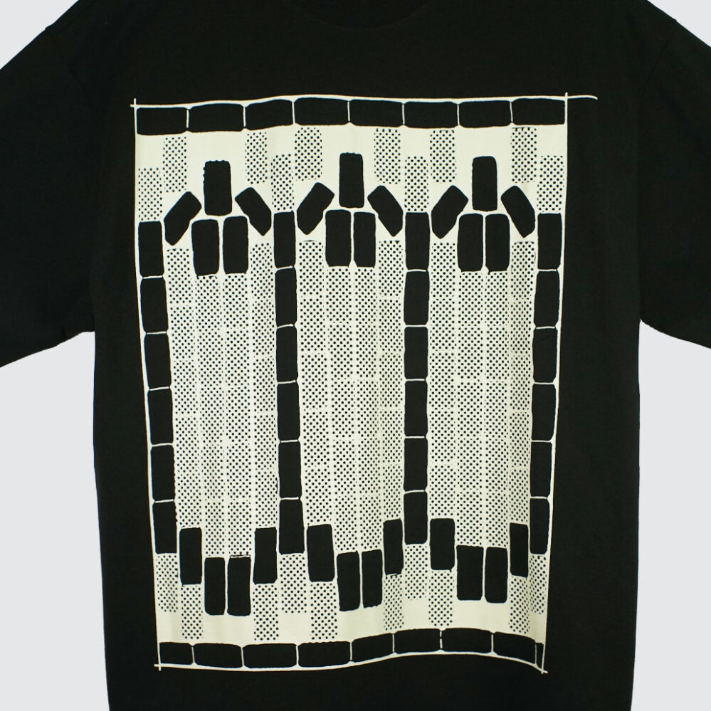 The Trilogy Tapes Tetris Teeth Glow In The Dark Ink T-Shirt Black The Trilogy Tapes Tetris Teeth Glow In The Dark Ink T-Shirt Black