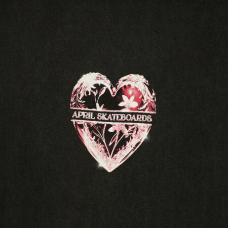 April Skateboards Heart T-Shirt Black