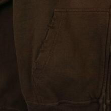 April Skateboards Stars Zip Hoodie Brown