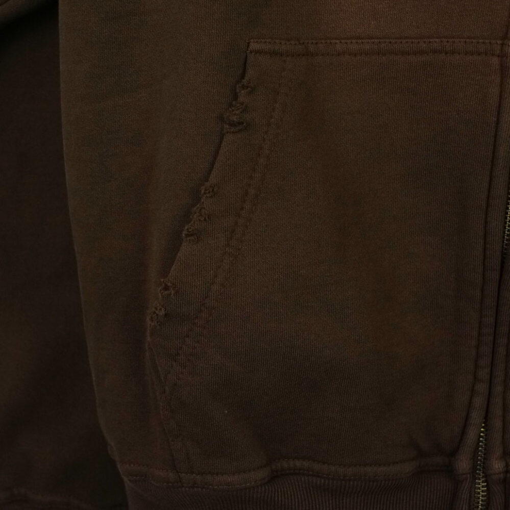 April Skateboards Stars Zip Hoodie Brown