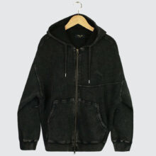 Dime Premium Waffle Zip-Hoodie Faded Black Dime Premium Waffle Zip-Hoodie Faded Black