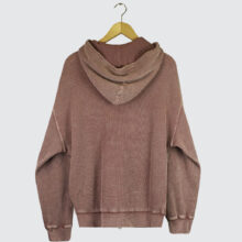 Dime Premium Waffle Zip-Hoodie Faded Mauve