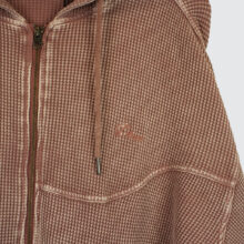 Dime Premium Waffle Zip-Hoodie Faded Mauve