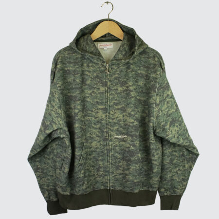 Yardsale Camo Zero Zip-Hoodie Washed Green Yardsale Camo Zero Zip-Hoodie Washed Green