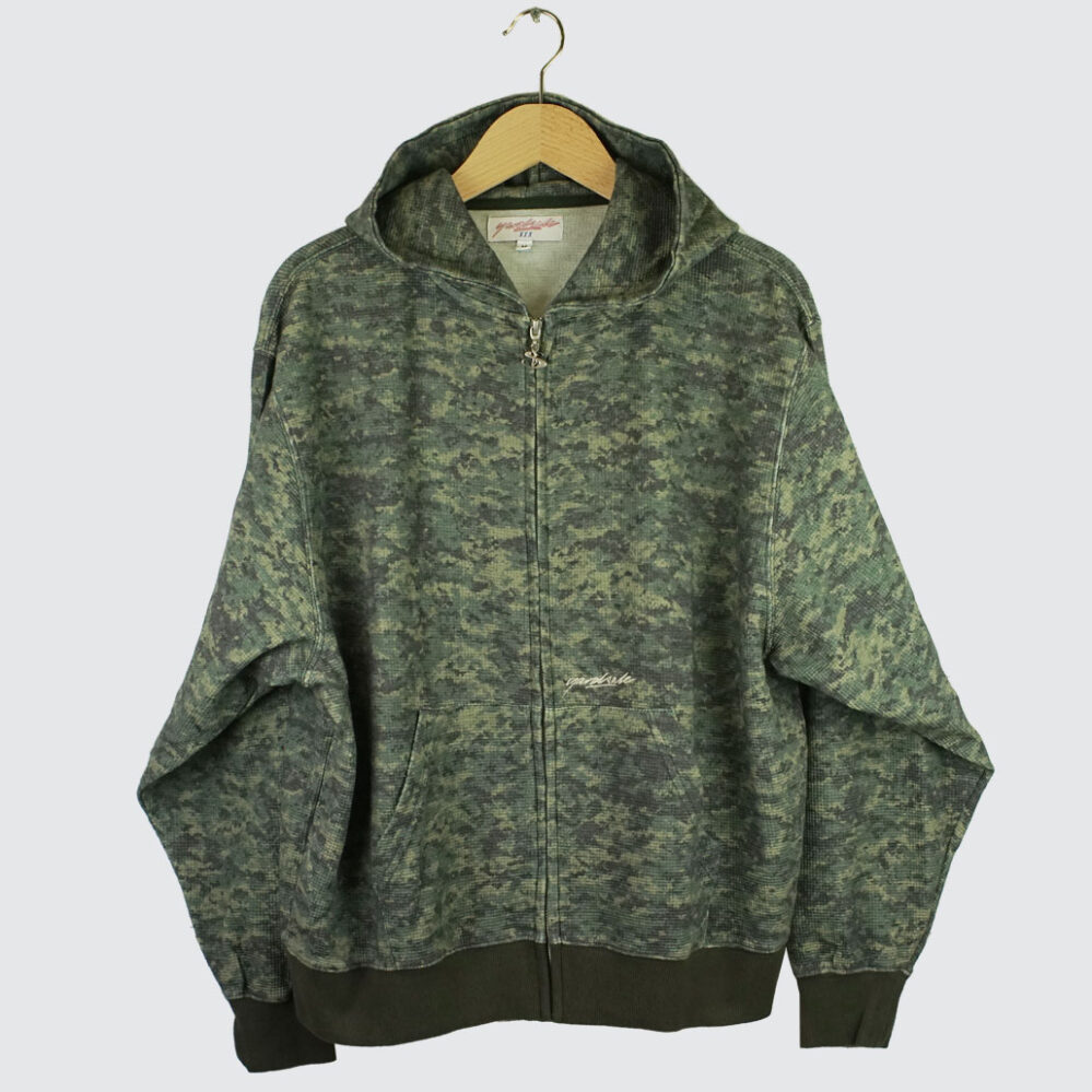Yardsale Camo Zero Zip-Hoodie Washed Green