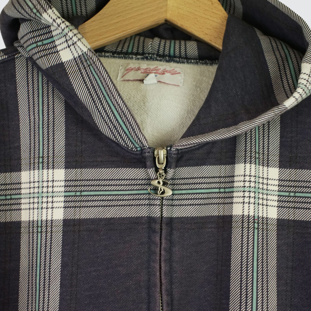 Yardsale Crib Checked Zip-Hoodie Blue