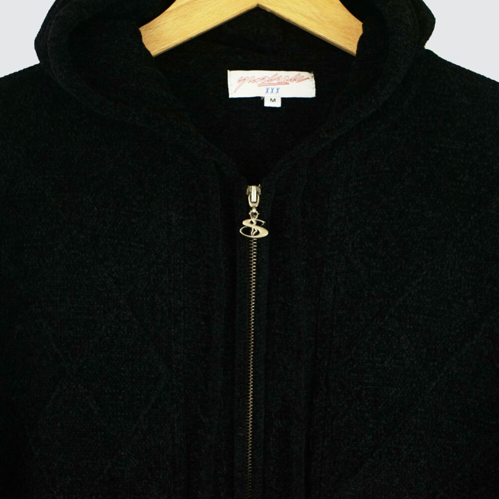 Yardsale Dreamer Chenille Zip-Hoodie Black