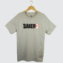 Baker Skateboards Baker 3 T-Shirt Heather Grey Baker Skateboards Baker 3 T-Shirt Heather Grey