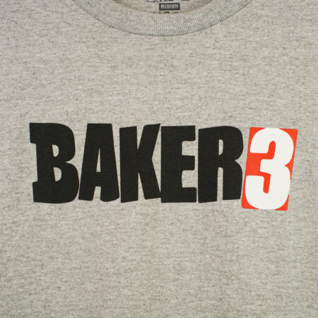 Baker Skateboards Baker 3 T-Shirt Heather Grey Baker Skateboards Baker 3 T-Shirt Heather Grey