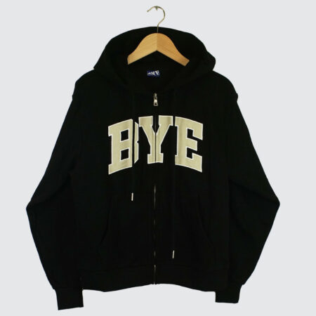Bye Jeremy BYE Zip Hoodie Black Bye Jeremy BYE Zip Hoodie Black