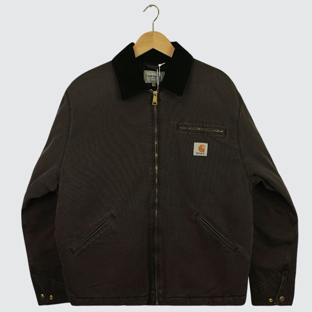 Carhartt WIP OG Detroit Jacket Tobacco/Black Stone Canvas