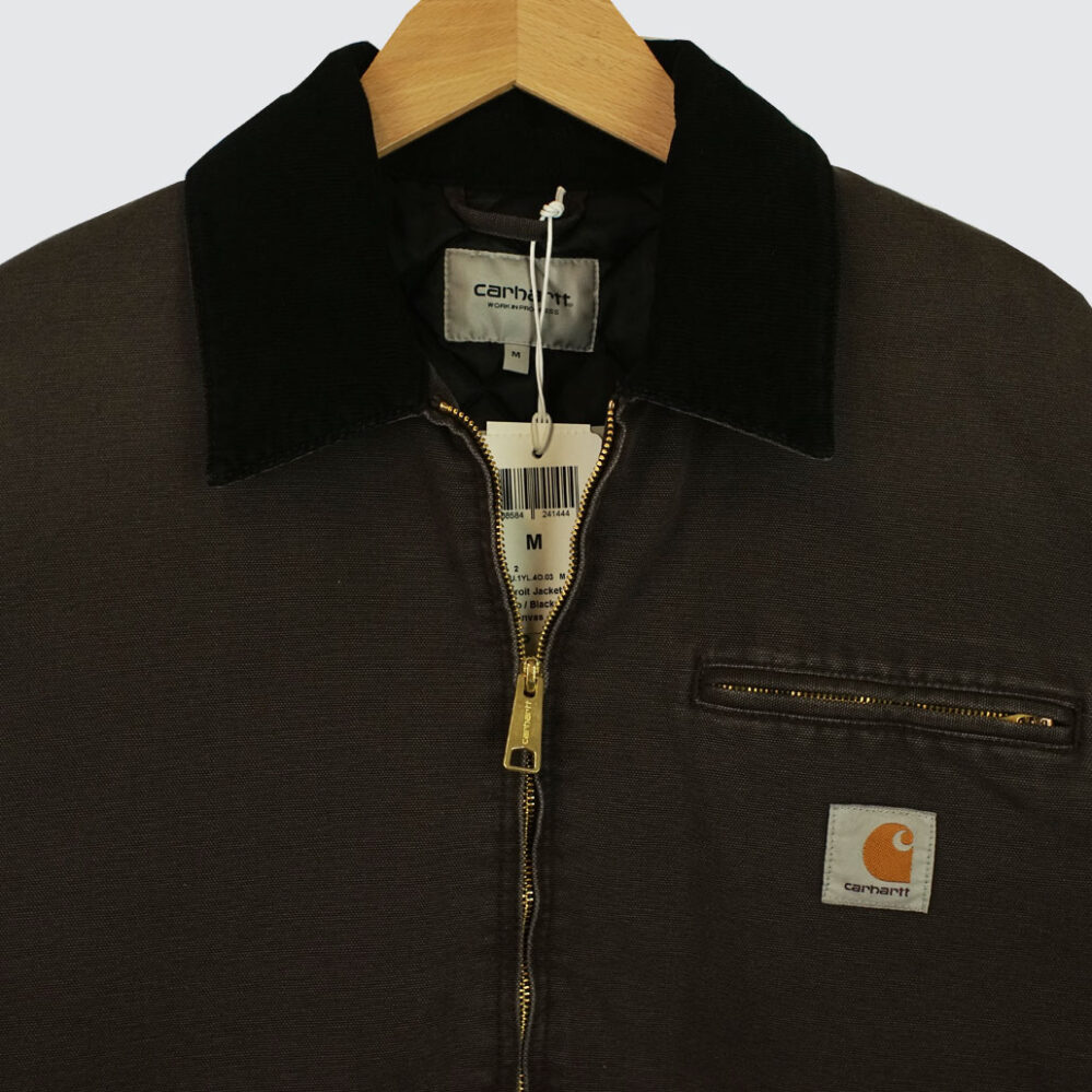 Carhartt WIP OG Detroit Jacket Tobacco/Black Stone Canvas Carhartt WIP OG Detroit Jacket Tobacco/Black Stone Canvas
