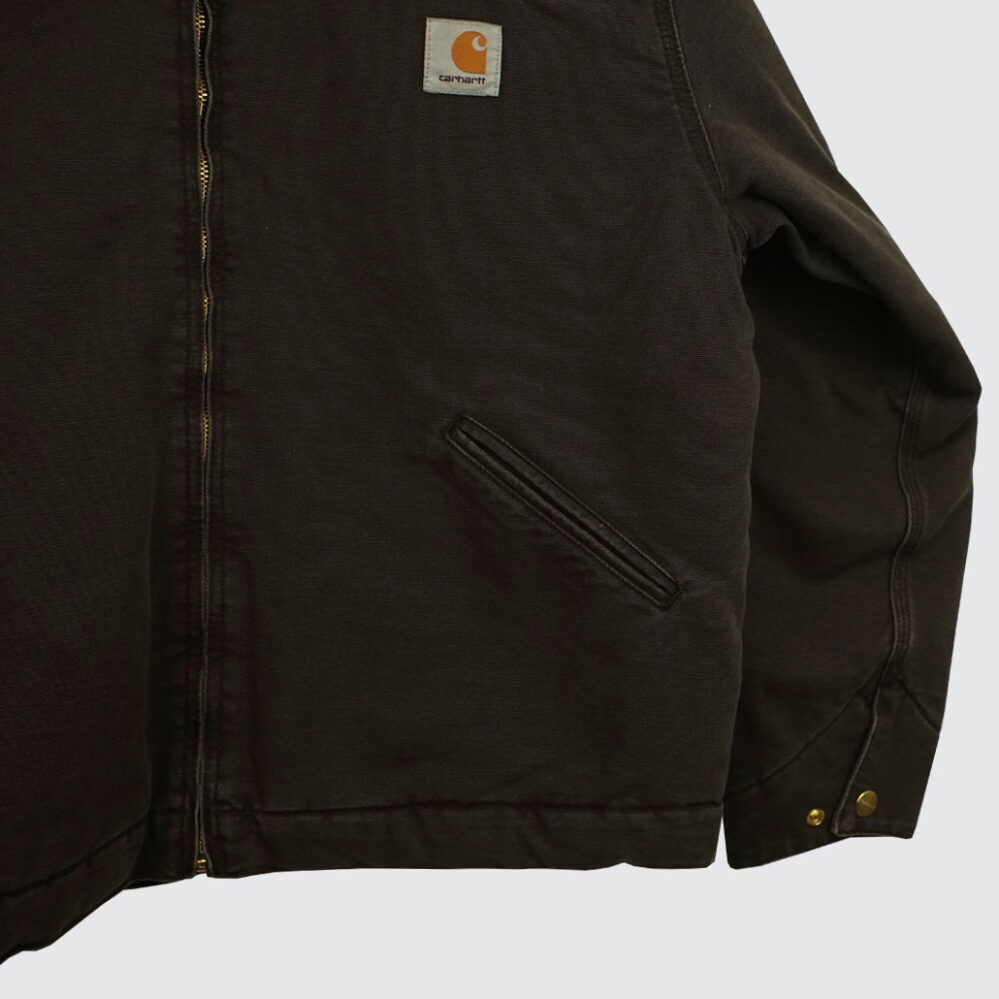 Carhartt WIP OG Detroit Jacket Tobacco/Black Stone Canvas Carhartt WIP OG Detroit Jacket Tobacco/Black Stone Canvas