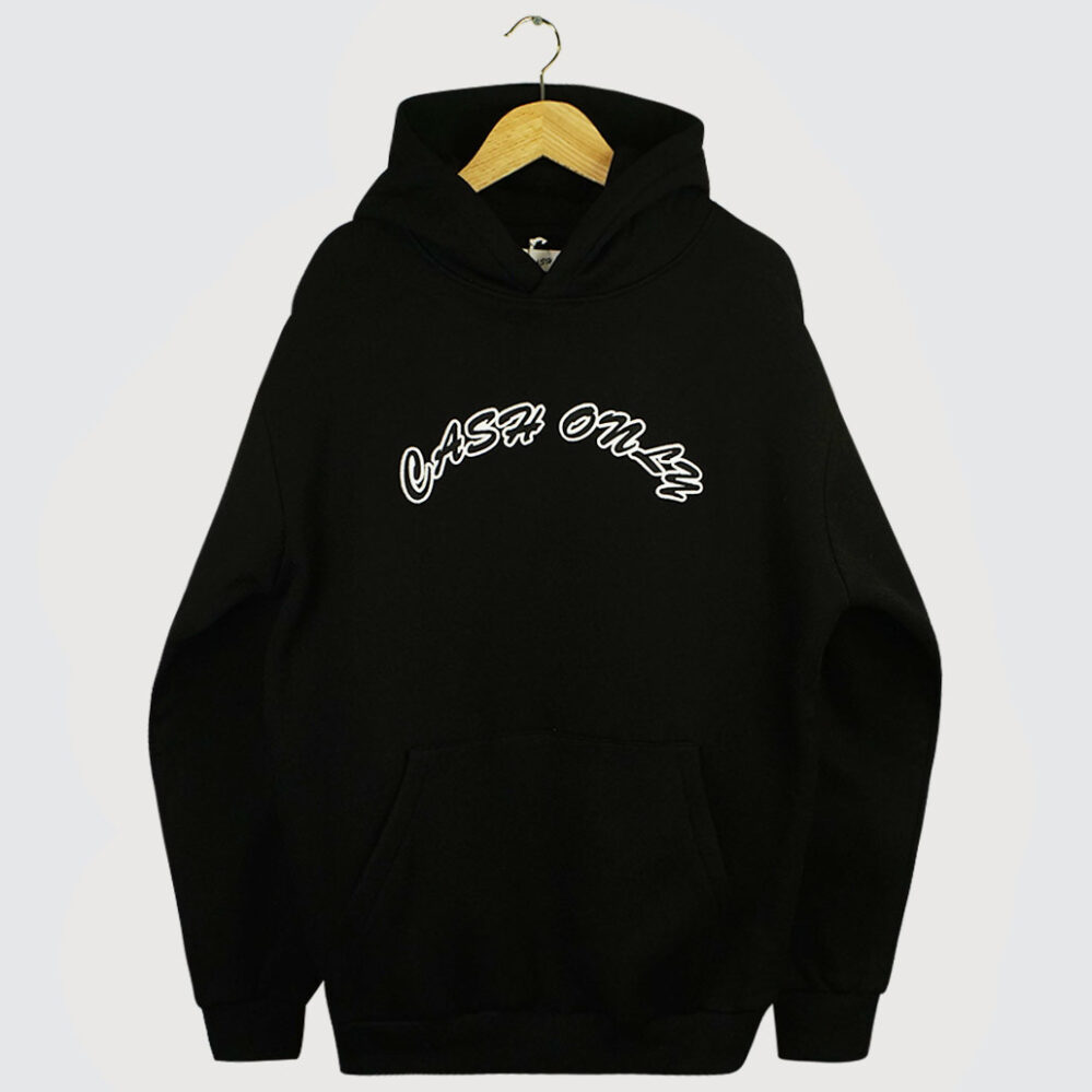Cash Only Logo Hoodie Black