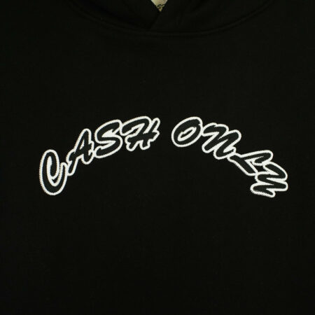 Cash Only Logo Hoodie Black