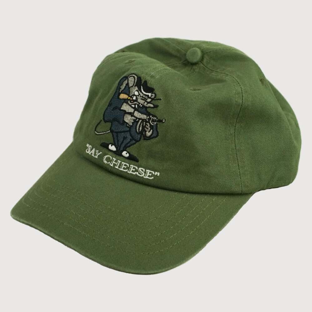 Cash Only Mobster 6 Panel Cap Army