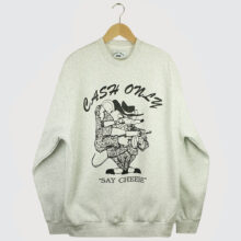 Cash Only Mobster Crewneck Ash Cash Only Mobster Crewneck Ash