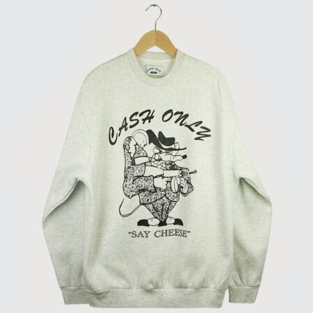 Cash Only Mobster Crewneck Ash