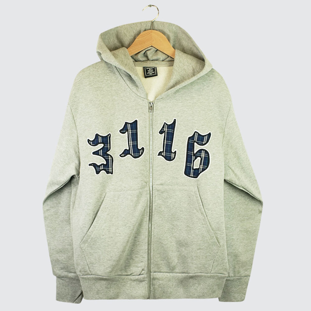 Always Do What You Should Do 3116 Premium Zip-Hoodie Grey