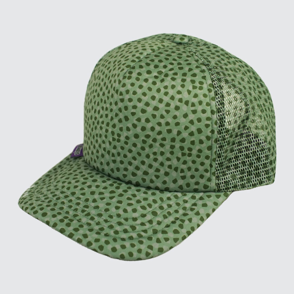 Always Do What You Should Do Coral Pattern Trucker Cap Green