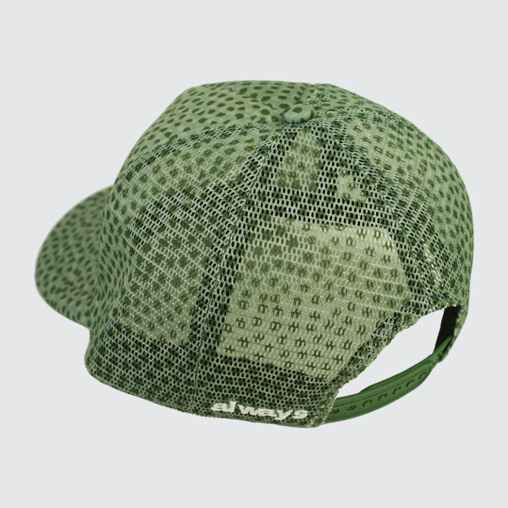 Always Do What You Should Do Coral Pattern Trucker Cap Green Always Do What You Should Do Coral Pattern Trucker Cap Green