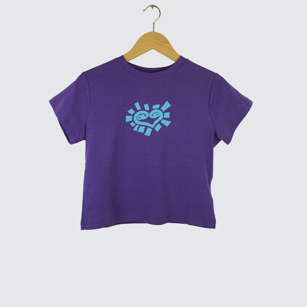 Always Do What You Should Do He@rt Baby T-Shirt Purple