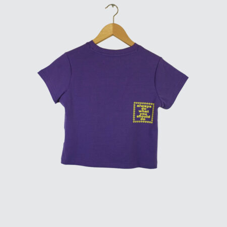 Always Do What You Should Do He@rt Baby T-Shirt Purple Always Do What You Should Do He@rt Baby T-Shirt Purple