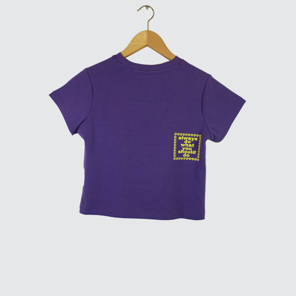 トップス always do what you should do baby tee baby tee - print all over – always do what you should do