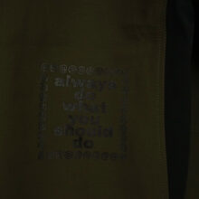 Always Do What You Should Do Hella Handsome Jacket Green/Black Always Do What You Should Do Hella Handsome Jacket Green/Black