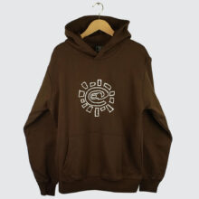 Always Do What You Should Do Scribble @Sun Hoodie Brown Always Do What You Should Do Scribble @Sun Hoodie Brown