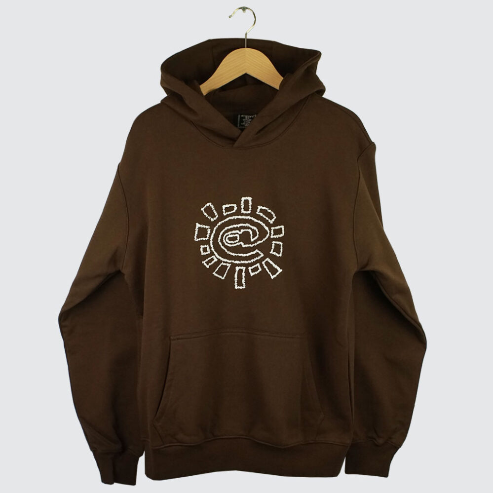 Always Do What You Should Do Scribble @Sun Hoodie Brown