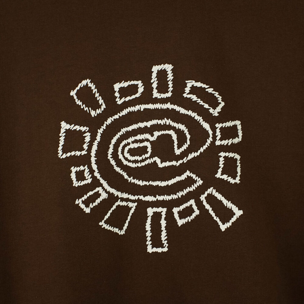 Always Do What You Should Do Scribble @Sun Hoodie Brown Always Do What You Should Do Scribble @Sun Hoodie Brown