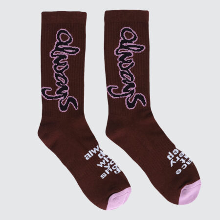 Always Do What You Should Do Snapper Rock Socks Brown
