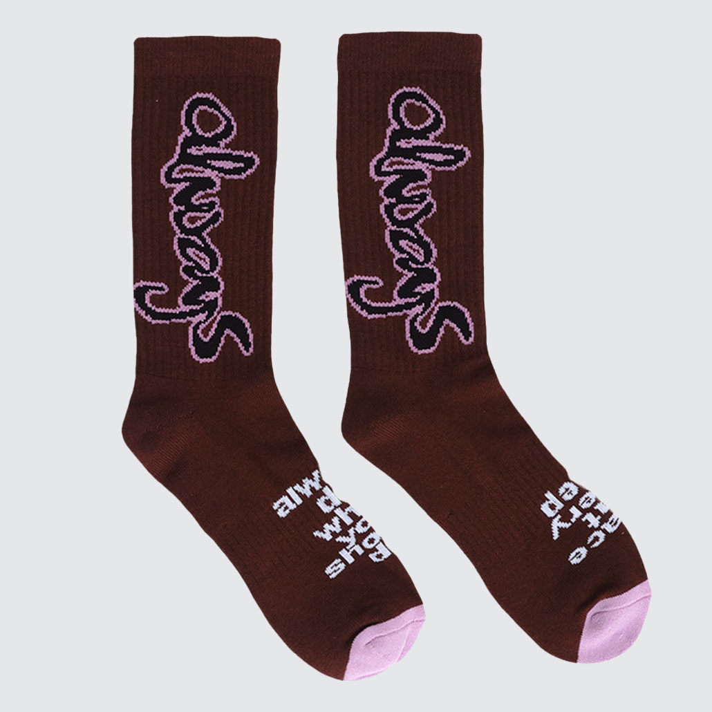 Always Do What You Should Do Snapper Rock Socks Brown Always Do What You Should Do Snapper Rock Socks Brown