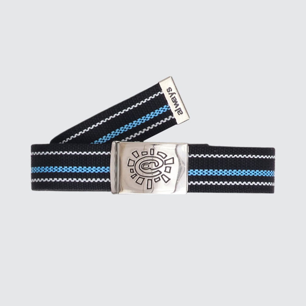 Always Do What You Should Do Stripe Belt Black/Blue