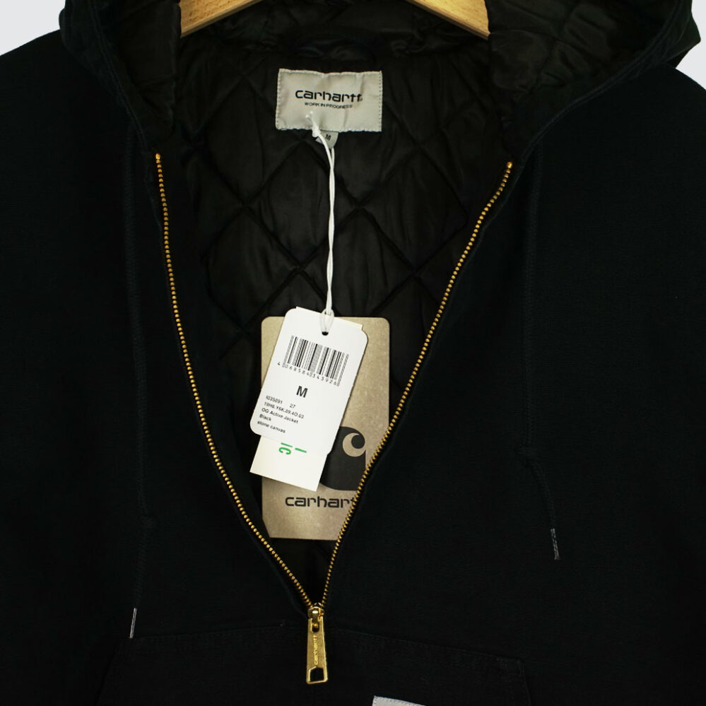 Carhartt WIP OG Active Jacket Black Stone Canvas Carhartt WIP OG Active Jacket Black Stone Canvas