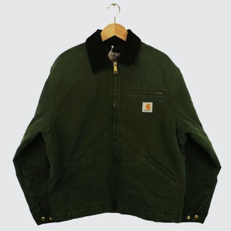 Carhartt WIP OG Detroit Jacket Olive/Black Stone Canvas Carhartt WIP OG Detroit Jacket Olive/Black Stone Canvas