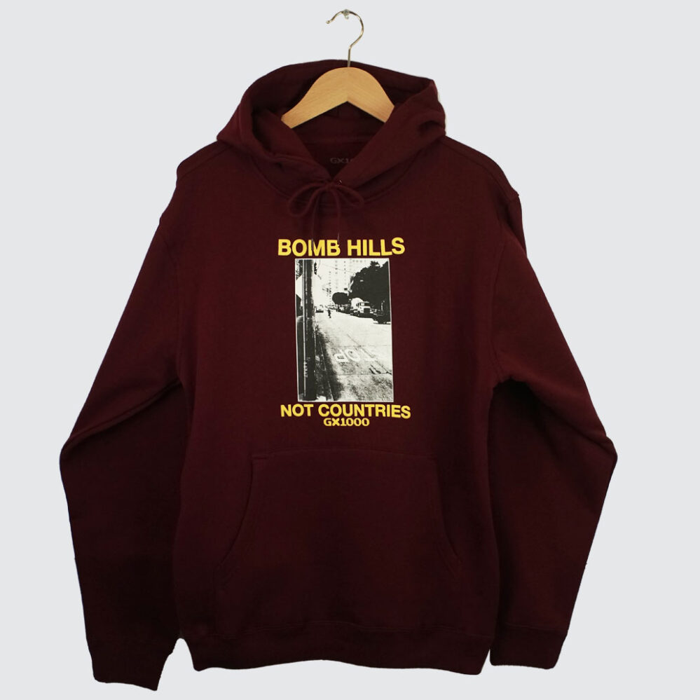 GX1000 Bomb Hills Hoodie Burgundy/Yellow