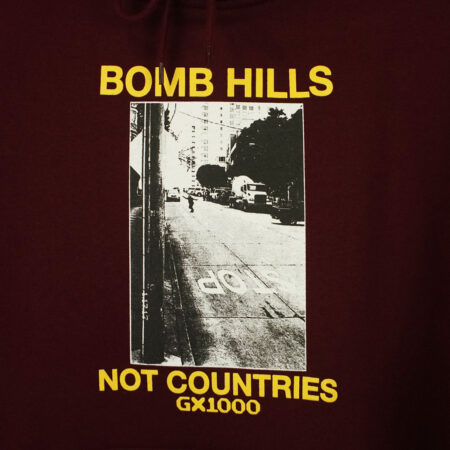 GX1000 Bomb Hills Hoodie Burgundy/Yellow GX1000 Bomb Hills Hoodie Burgundy/Yellow