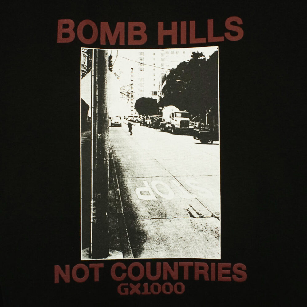 GX1000 Bomb Hills T-Shirt Black/Burgundy
